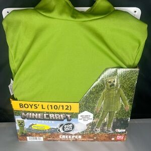 Minecraft CREEPER Costume Halloween Size S 6-7 M 8 L 10/12 Cosplay